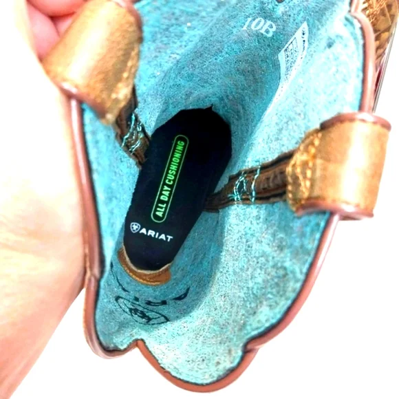 Ariat Round Up Wide Square Toe‎ Boots, NWT, Size 10| EUR 41.5 - Picture 9 of 11